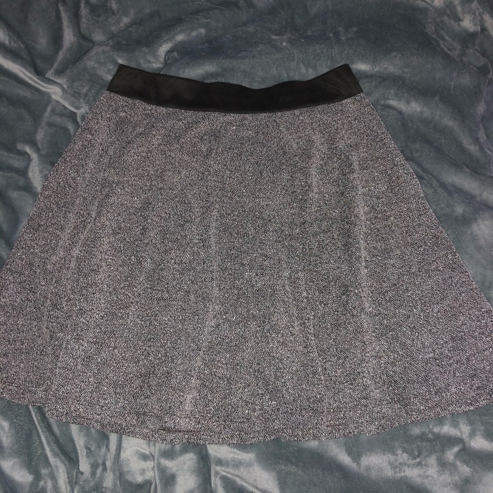 Gray mini skirt